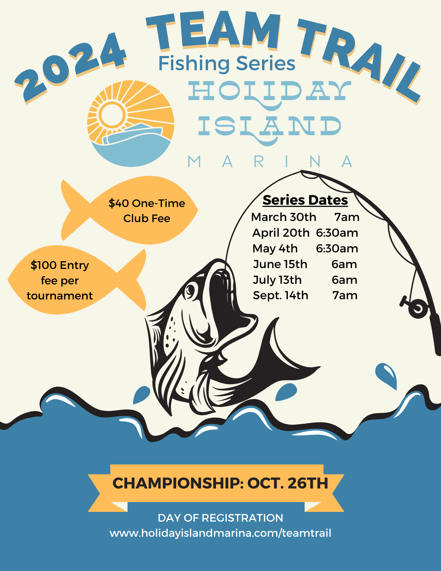 Fishing Tournament Flyer diagram