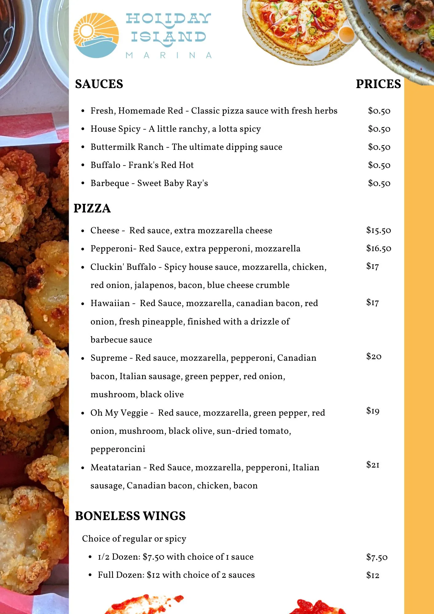 Yellow Modern Fast Food Food Menu a close up of food